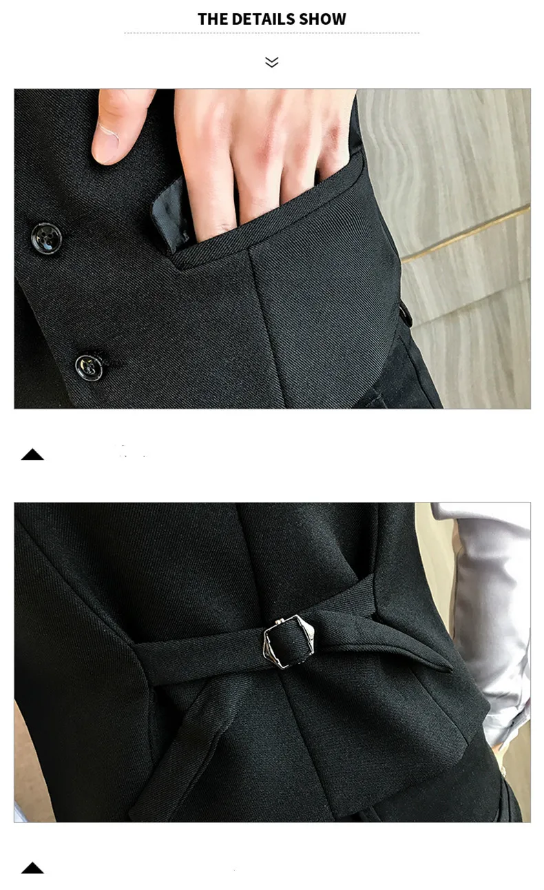 YASUGUOJI, новинка, умный, Повседневный, однобортный костюм, жилеты, мужские, приталенное пальто, мужской жилет без рукавов, мужской жилет, повседневный