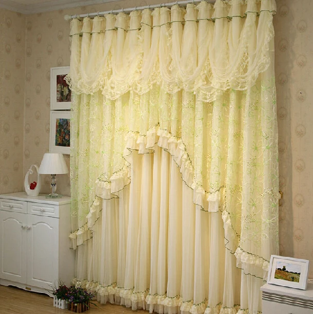3colors Flower Lace Curtains Living Room Bedroom Embroidery Window 3colors Flower Lace Curtains Living Room Bedroom Embroidery Window Screening Double Layeres Tulle Clothes