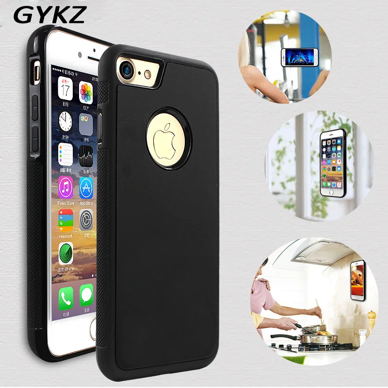 

GYKZ Anti-gravity Phone Case For iPhone 6 6S Plus 5S SE Antigravity Cover For iPhone 7 8 Plus For iPhone X Case Fundas Conque
