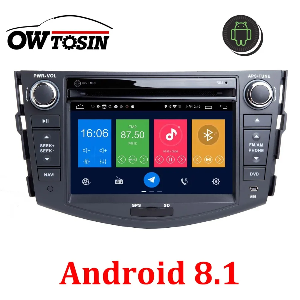 

IPS Screen Android 8.1 Octa Core 4GB RAM+32GB ROM Car DVD Player Radio GPS Stereo Multimedia For Toyota RAV4 RAV 4 2006-2012