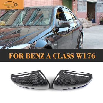 

A Class Carbon fiber car side mirror Covers Caps For Mercedes Benz W176 2012 - 2016