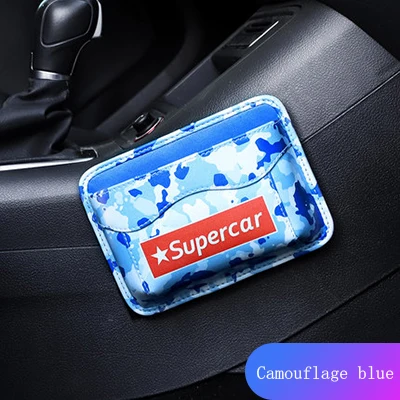 Автомобильная сумка для хранения, упаковочная сумка для хранения швов, многофункциональная автомобильная коробка для хранения швов, коробка для мобильного телефона - Название цвета: Blue