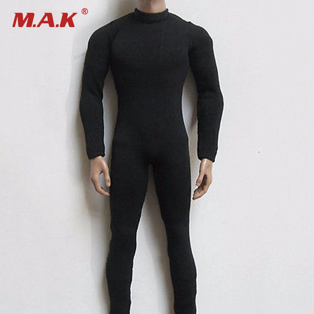 1//6 Scale Black Blue Wetsuit Diving Swimming suit for 12/" Action Figure Toys