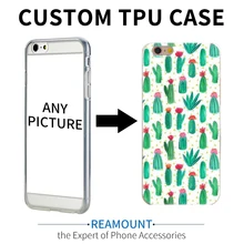 200 шт. индивидуальный дизайн логотипа, сделай сам, TPU чехол для телефона для Iphone 5, 5s, se, 6, 6 S 7 Plus Подгонянные напечатанные задняя крышка чехол для iPhone 7