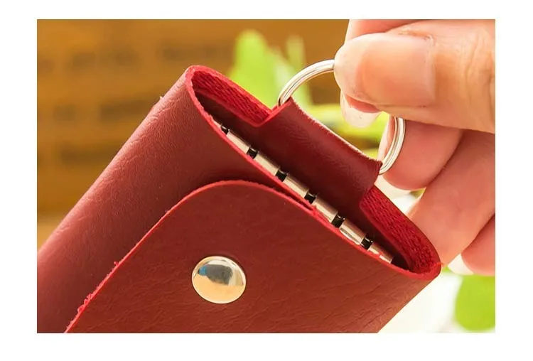 1 шт. RoseDiary Новая мода ключ женские кошельки для женщин и Мужчины искусственная кожа брелок сумка кошелек Чехол из искусственной кожи сумки