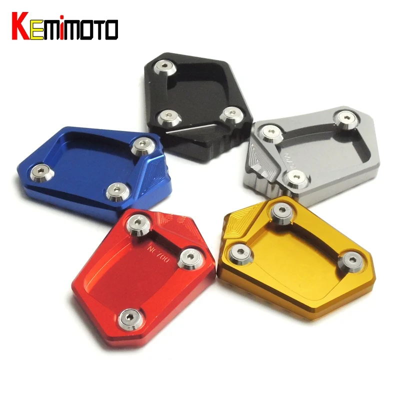 

KEMiMOTO for Honda NC700X NC700S NC700D Integra CBR500R CB500F CB500X CNC Kickstand Side Stand Plate Pad Enlarge Extension