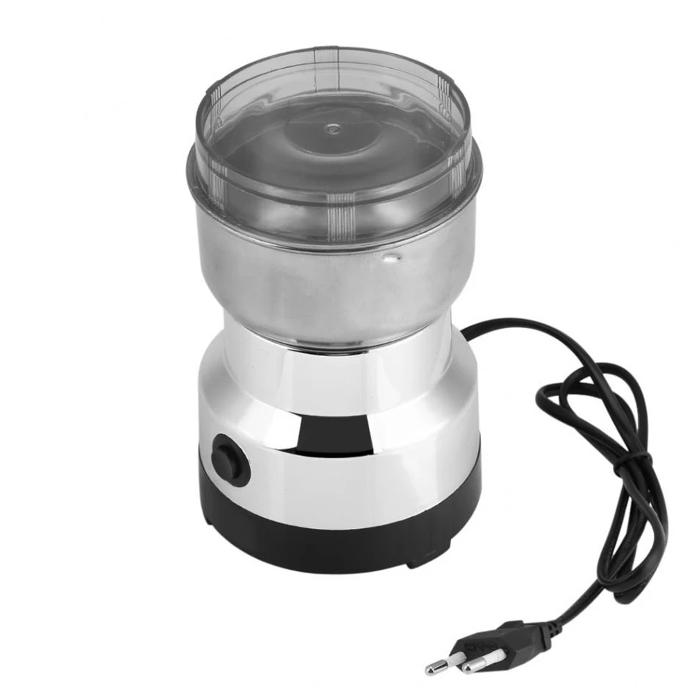

220V Electric Coffee Spice Grinder Maker W/ Stainless Steel Blades Beans Mill Herbs Nuts Moedor de Cafe Home Use EU Plug