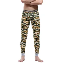 Зимние теплые мужские хлопковые камуфляжные леггинсы плотные мужские кальсоны плюс размер теплое нижнее белье мужское нижнее термобелье 6 цветов