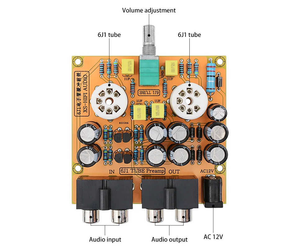 AIYIMA 6J1 трубный предусилитель Hi-Fi класс A AMP 6J2 вакуумный силовой преусилитель с тройным басом контроль тона домашнего звукового театра