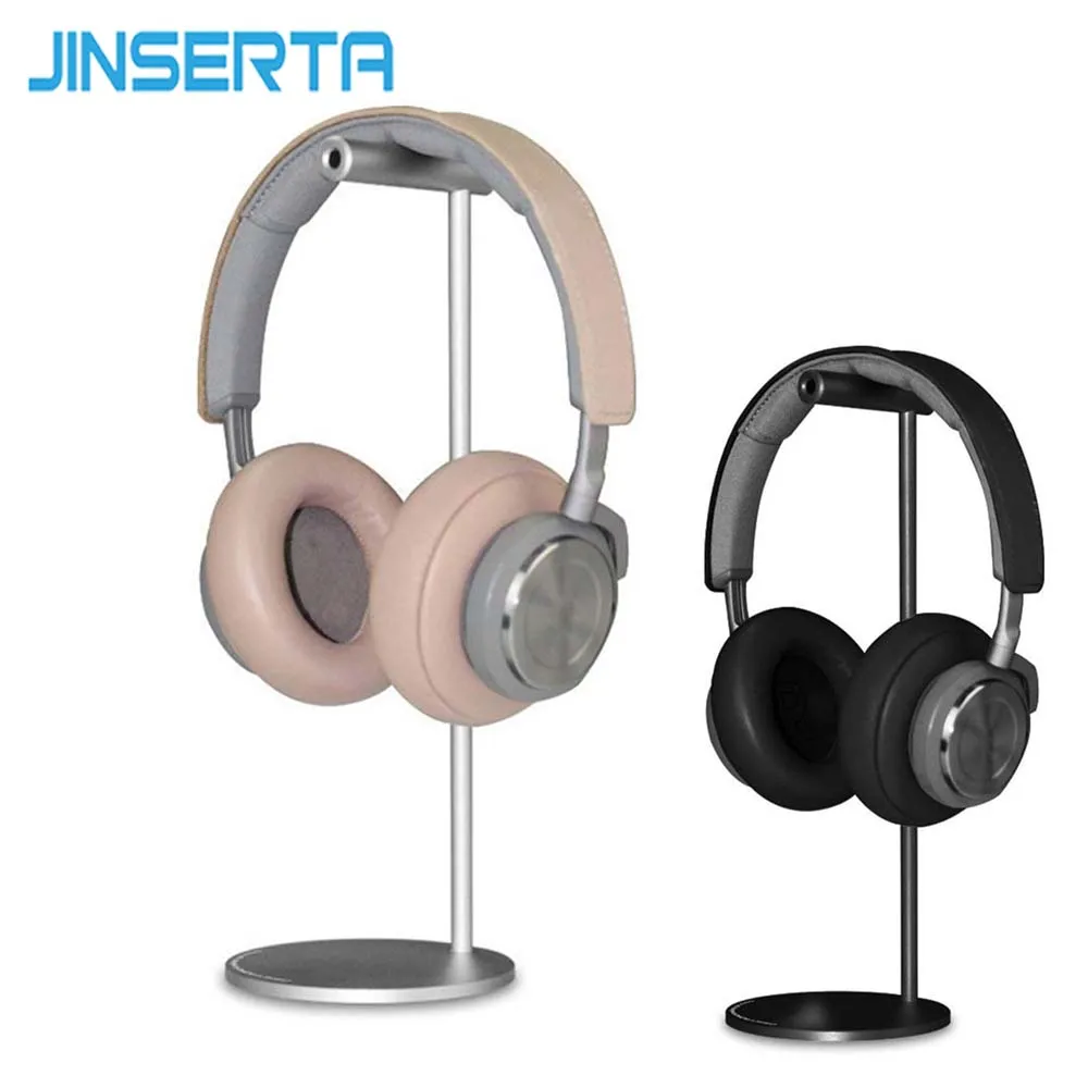 JINSERTA Headphone Holder Aluminum Fashion Design Headphones Stand Headset Desktop Stand Hanger with Solid Base