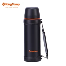 KingCamp 1000 ml Botella Deportiva de Viaje Camping Deportes Ciclismo Riding Botella de Agua Olla de Aislamiento de Doble Tapa