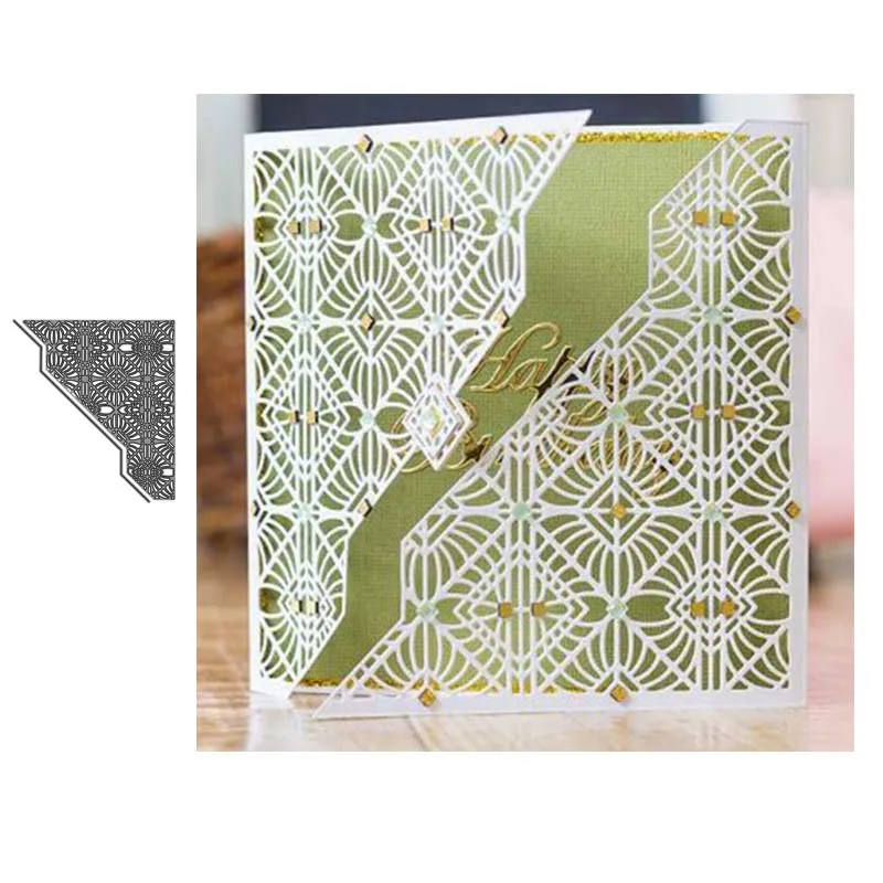 

Metal cutting dies Three deformation NO.2 lace collage Scrapbook PAPER CRAFT card album stencils craft die