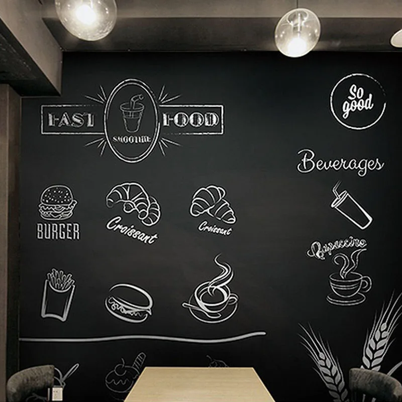 0.45*2M Chalk Board Removable Wallpaper Sticker Draw Decoration Mural