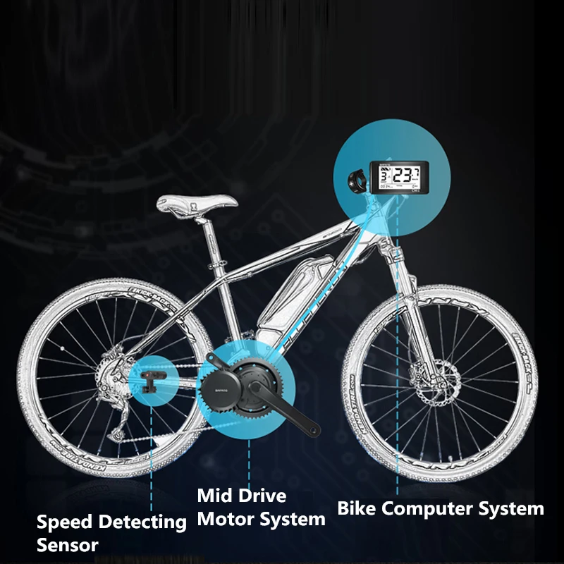Bafang 8fun 36В 350 Вт BBS01B комплекты моторов с 13ач Hailong литиевая батарея для