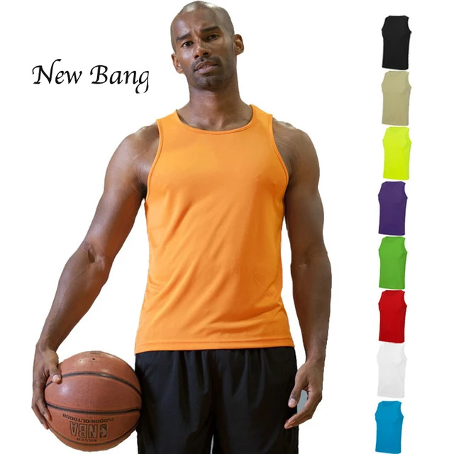 2017 Tank Tops Men 100 Polyester Tank Top Quick Dry Sleeveless