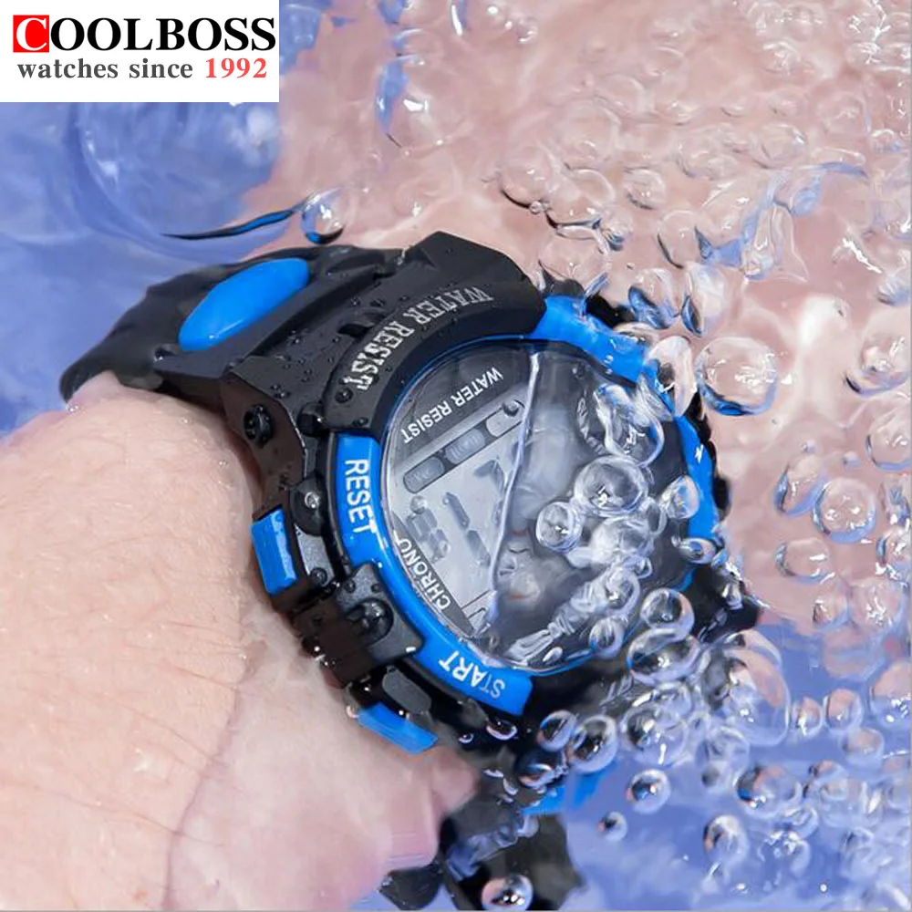 

Waterproof Mens Sports Watches Relogio Masculino 2016 Hot Men Silicone Sport Watch Reloj S Shockproof Electronic Wristwatch