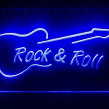 I303 рок-н-ролл гитара Музыка светодиодный неоновый светильник знак