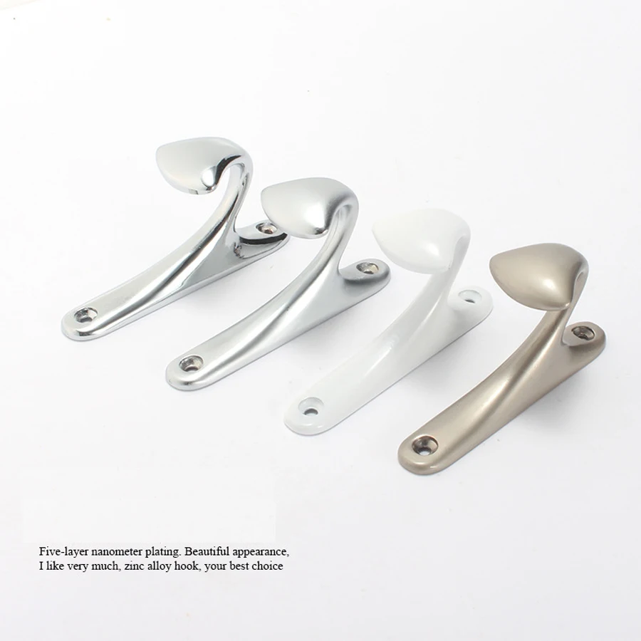 2PCS Balleenshiny Zinc Alloy Storage Hooks Vintage Wall Hanger Screws Bathroom Kitchen Room pegboard hooks | Обустройство дома