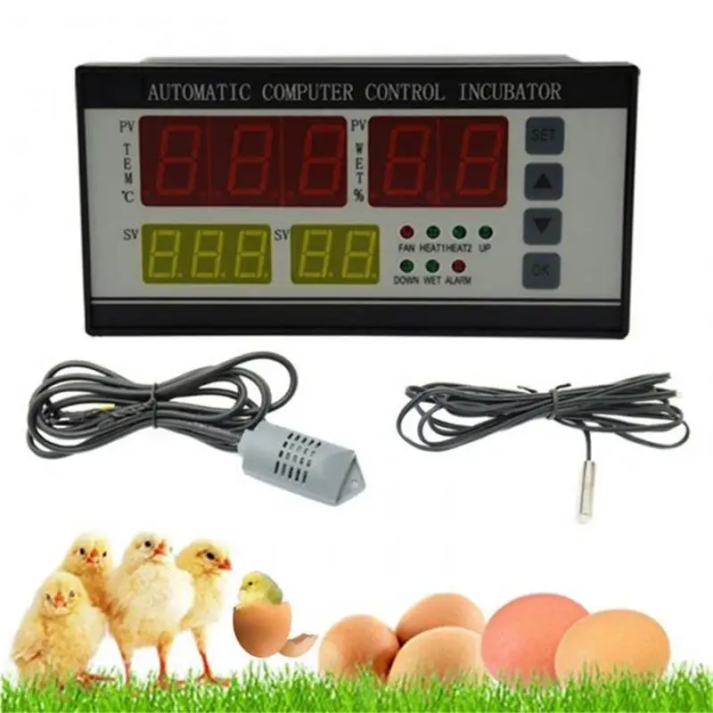 

XM-18 Egg Incubator Controller Multifunction Controller Temperature Humidity Thermostat Automatic Egg Hatcher Control System