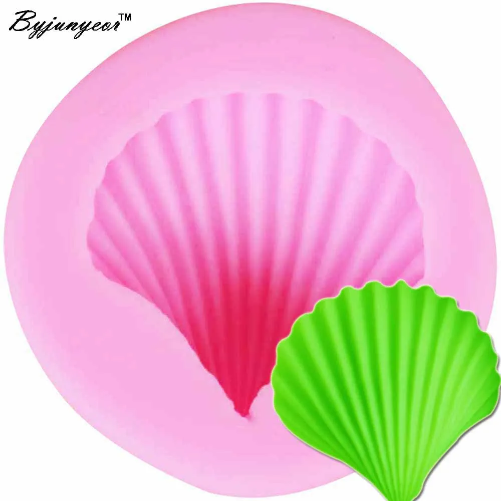 

Byjunyeor Sea Animals Shell Silicone Mold Candy Clay Gumpaste Sugar Fondant Molds Party Cake Decorating Tools M853