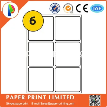 

80 Sheets A4 Printing Label, Adhesive Label Paper , 6 Labels per sheet 99.1*93.1 mm Self-adhesive Sticker L7166 J8166