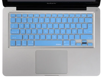 XSKN испанская силиконовая крышка клавиатуры для Macbook, для Apple алюминиевый моноблок Bluetooth Беспроводная испанская клавиатура крышка клавиатуры - Цвет: Синий