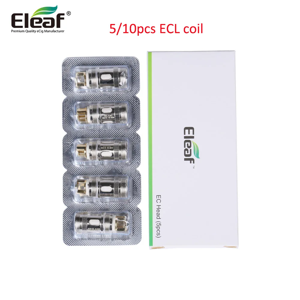 

5/10pcs Eleaf ECL Coil 0.18hm/0.3ohm Replacement Eleaf Coil fit Eleaf ijust 2/MELO 2/MELO 3/iJust S Vape Tank Evaporator