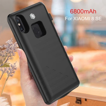 

6800mAh Power Bank Case Pack Backup Battery Charger Case Ultra-Thin Shell Cover For xiaomi 8/8SE Power Pack Case