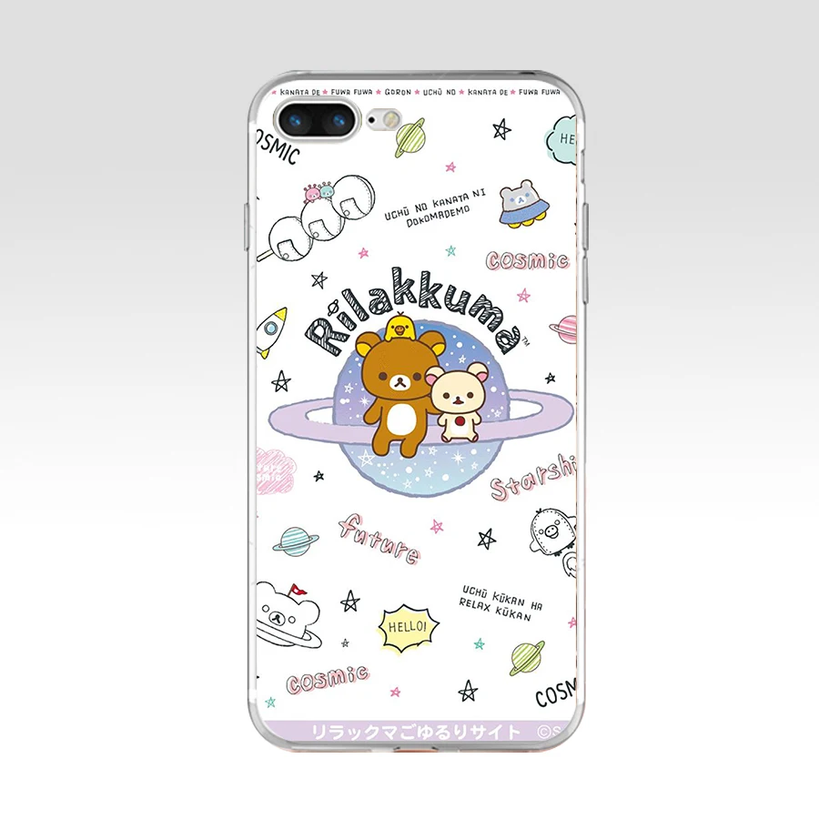 85AQ Забавный милый мультфильм Rilakkuma Мягкий ТПУ силиконовый чехол для Apple iPhone 6 6s 7 8 plus чехол - Цвет: 10