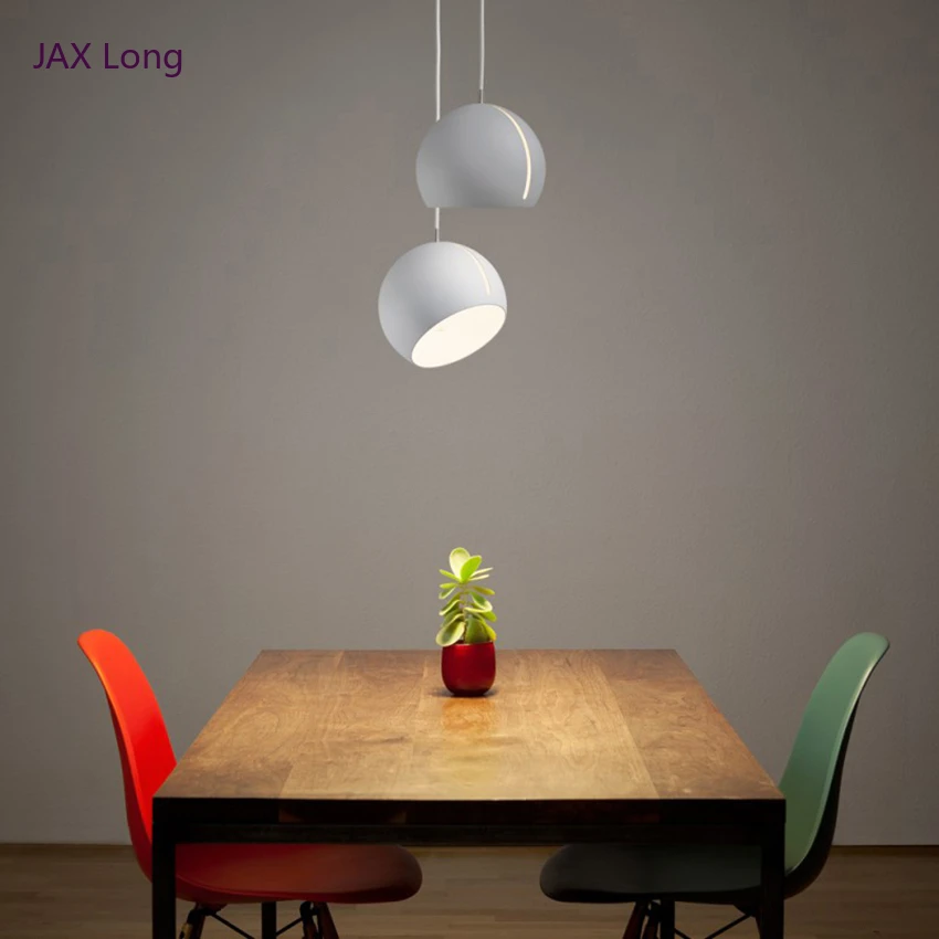 

Post-modern Restaurant Art Iron Pendant Lights Lighting LED Hemisphere Pendant Lamp Living Room Cafe Bar Hanging Lamps Luminaire