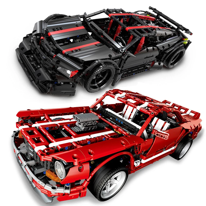 

DIY Technic Creative MOC Series Muscle Car Set Building Blocks Model Educational Toy for Kids Gift