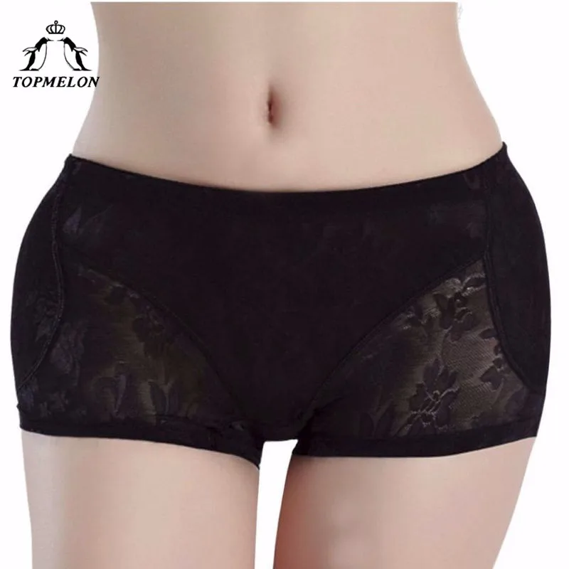 TOPMELON 2Pcs Pads Butt Lifter Floral Pattern Body Shaper