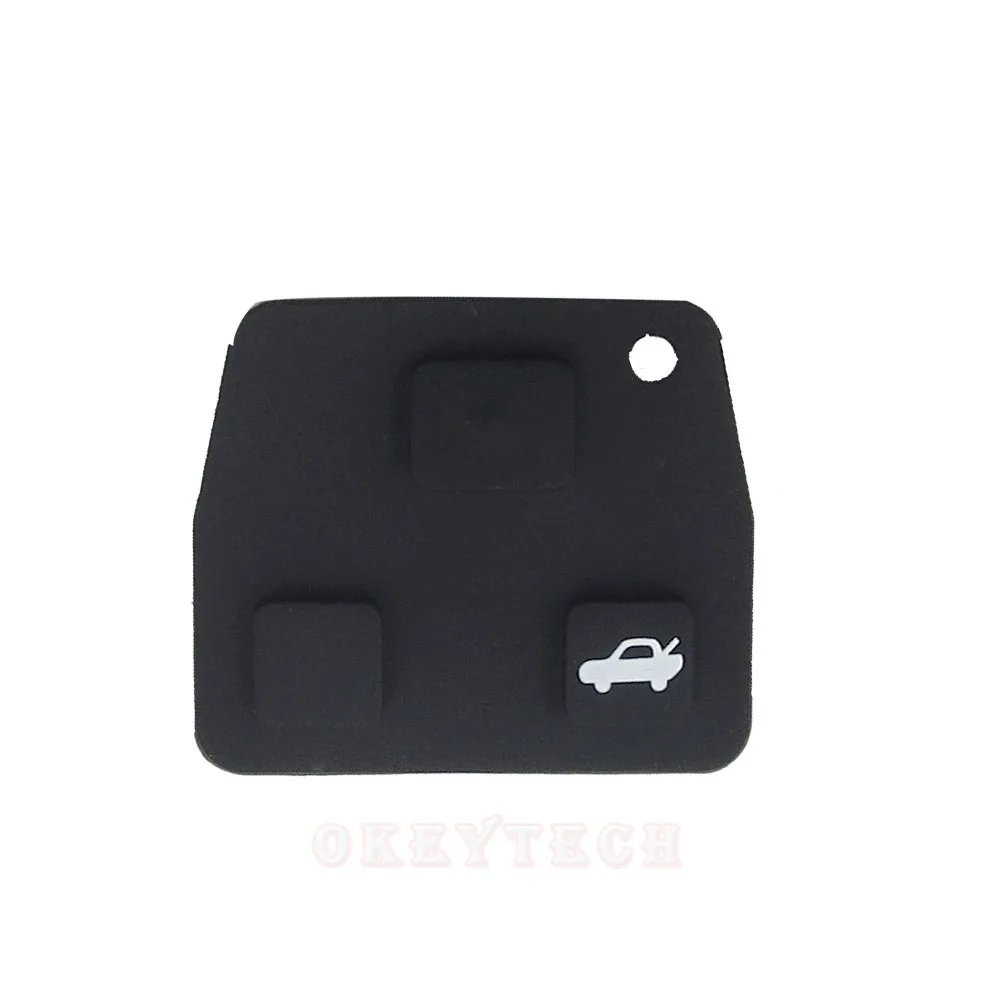 1/pcs Replacement 3 Button Car Remote Key Shell Cover Black Silicon Rubber Repair Pad For TOYOTA Avensis Corolla for Lexus Rav4 1/pcs Replacement 3 Button Car Remote Key Shell Cover Black Silicon Rubber Repair Pad For TOYOTA Avensis Corolla for Lexus Rav4