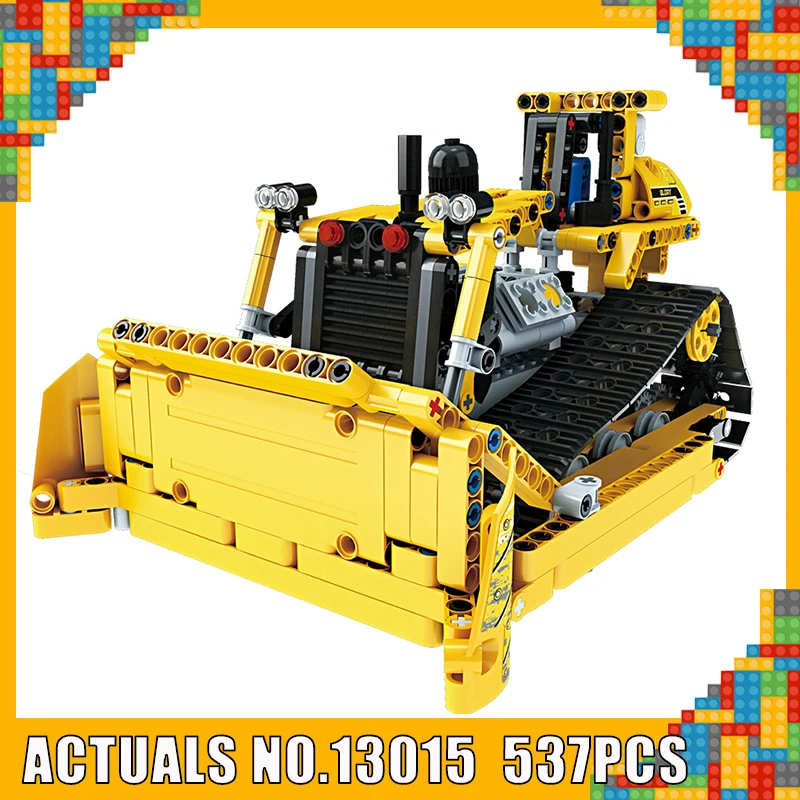 

Yeshin 13015 Remote Control Truck Kids Toys The Crawler Bulldozer Set Building Blocks Bricks Assembly Truck Toys Christmas Gifts