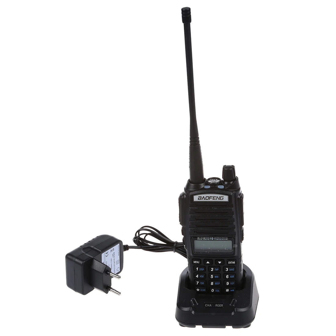 MOOL Baofeng UV-82L VHF/UHF Ham двунаправленная портативная рация-рация с аккумулятором 18 см Atenna& 3000mA, черный