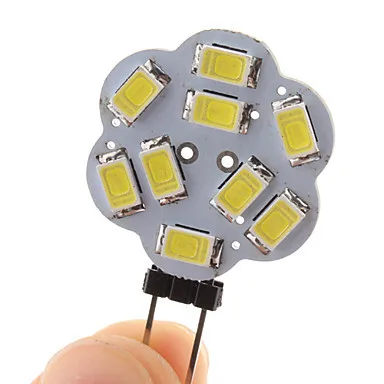 10 шт. LED G4 12 В 2 Вт 9* SMD5630 180LM теплый белый/белый светодиодные лампы G9 12 В