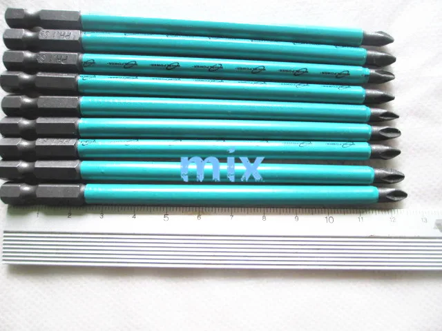 

Fixmee High Quality 10pcs Hex Magnetic Anti Slip Long Reach Screwdriver Bits Set Torx PH2 127/150mm Power Tools Free shipping