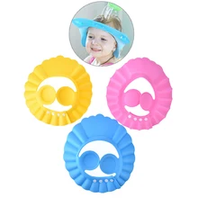 Регулируемые мягкие детская шапочка для душа уход за ребенком во время купания защита
