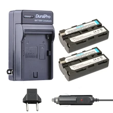 2pc NP-F550 NP-F570 NP F550 F570 Replacement Battery + Car Charger + EU Plug for Sony CCD-SC55 CCD-TRV81 DCR-TRV210 MVC-FD81