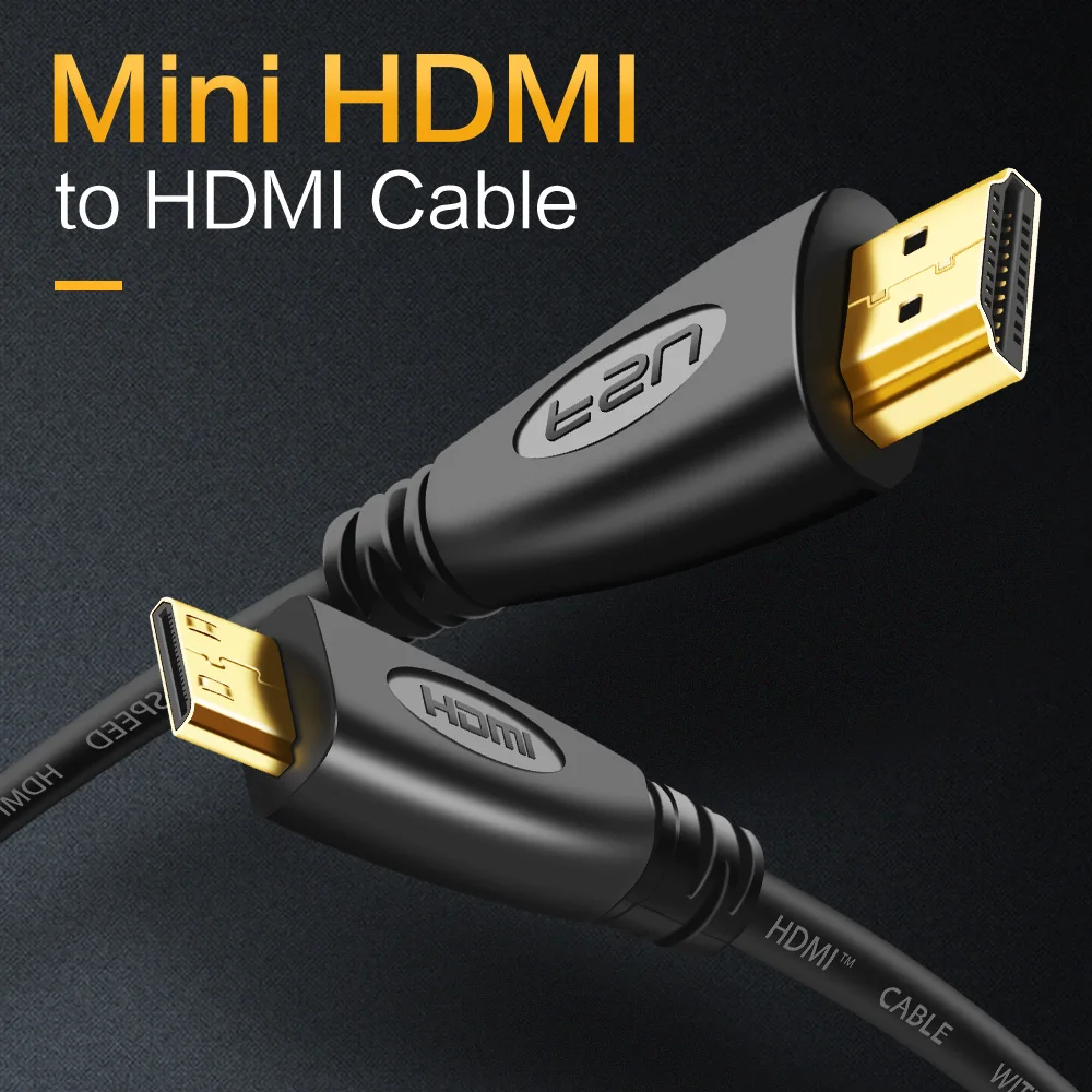 Кабель Mini HDMI Male to Male 1080 P 3D 1,4 V позолоченный 1 m 1,5 m 2 m 3 m 5 m HDMI to Mini HDMI кабель для HDTV планшетов dvd-проектор