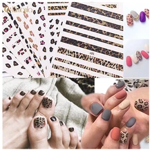 Новинка, стикеры 3D на ногти Nail Art, смешанный дизайн, наклейки для ногтей, Леопардовый принт, ультратонкие украшения для ногтей, водонепроницаемые инструменты для маникюра