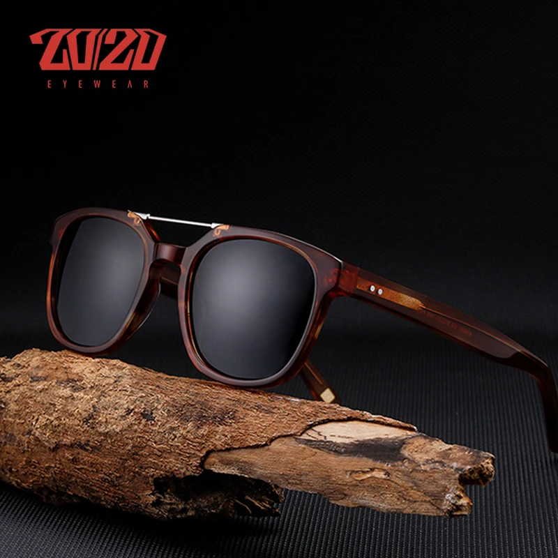 

20/20 Brand Fashion Polarized Travel Women Men Sunglasses Unisex Acetate Classic Sun Glasses Driving Eyewear Oculos AT8031