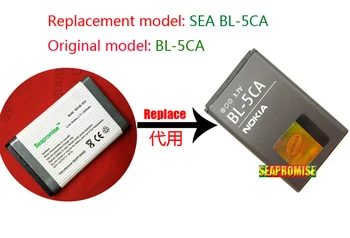 

wholesale 5PCS battery BL-5CA BL5CA for NOKIA 1110 1200 2310 5130XM 7600 N70 E60 5030 C2-00 C2-01 X2-01