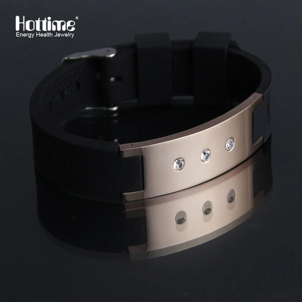 Hottime Power Energy Hologram Men Bracelets Sport Wristbands Keep