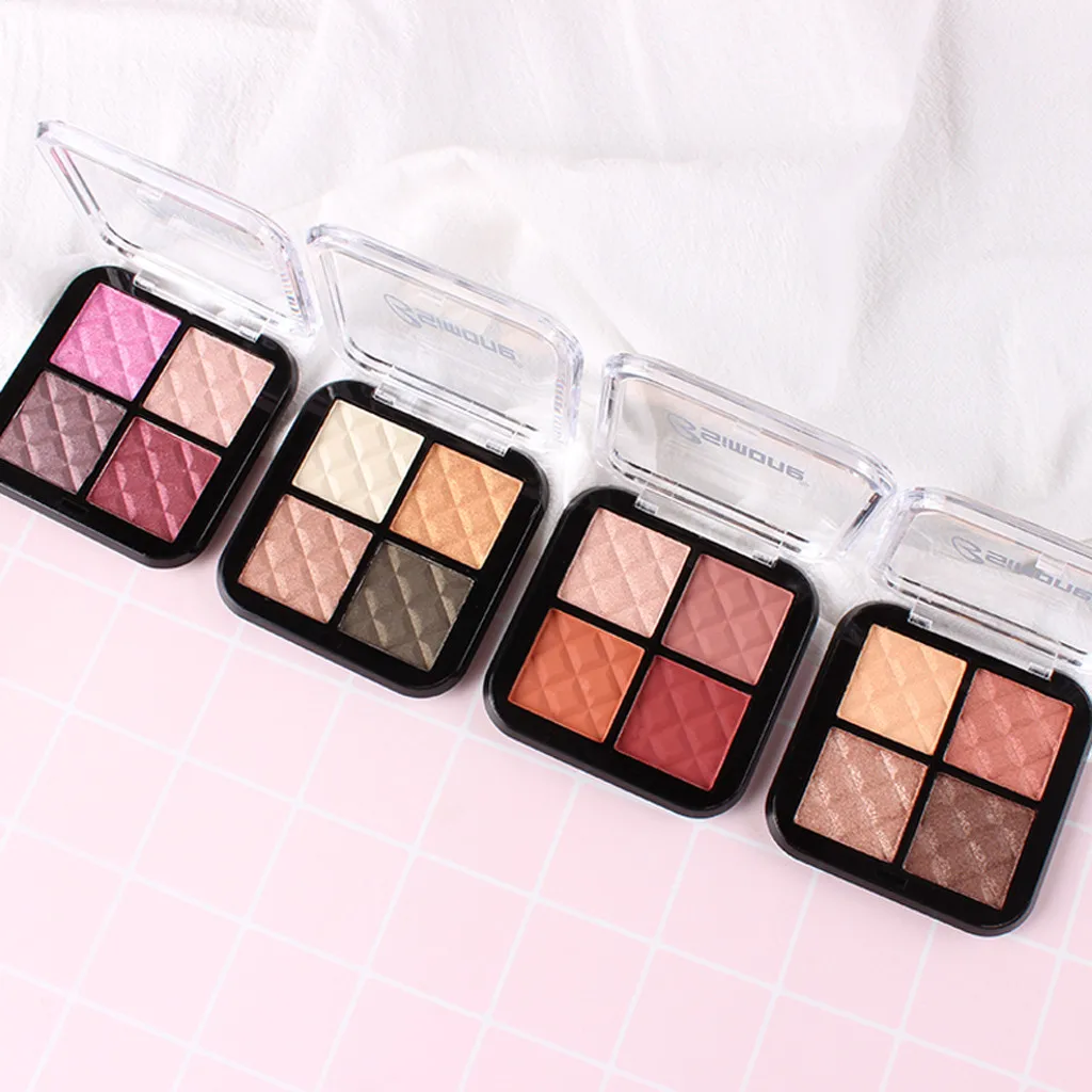4 цвета Тени для век Mute Eyeshadow waterproof Перламутровые тени для век макияж