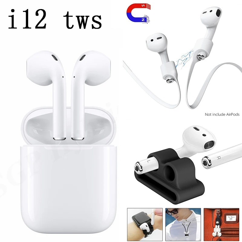 

Original i12 TWS i 12 i12tws headset Bluetooth earphone touch ear buds 3D stereo pk i13 i11 i10 i 13 12 11 10