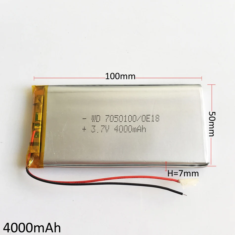 3.7 В 4000 мАч литий полимерный lipo Перезаряжаемые аккумулятор для Apple Мощность Банка