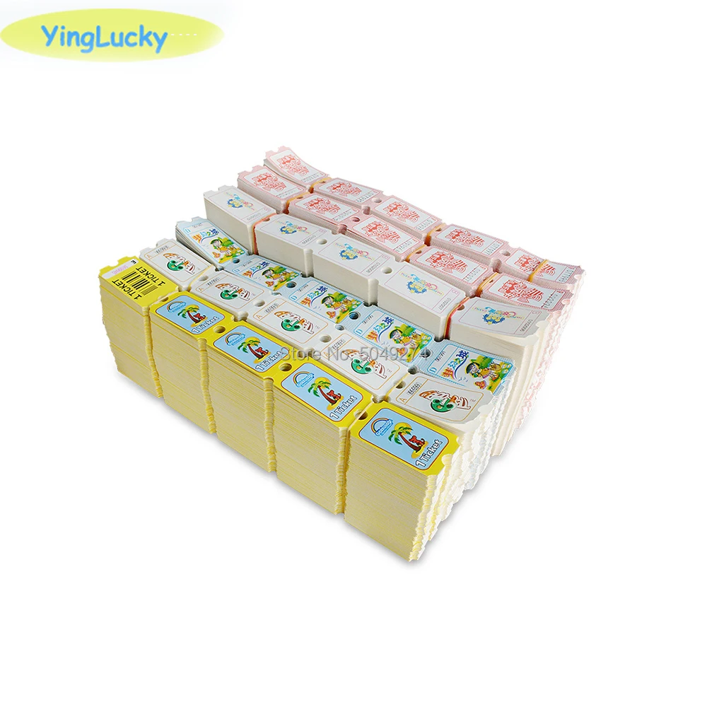 

yinglucky 2000 pcs/lot lottery tickets redemption for amusement park game machine parts Arcade game accessories