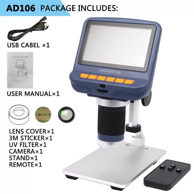 

4.3 inch Digital USB Microscope With Built-in Display Screen Dental Tools Inspection Magnifier Dental Microscope