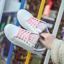 AD AcolorDay Trend Classic Round Toe Women Shoes Creepers Sweet Lace Up Women Casual Shoes Leather Pink Spring Autumn Cozy Shoes